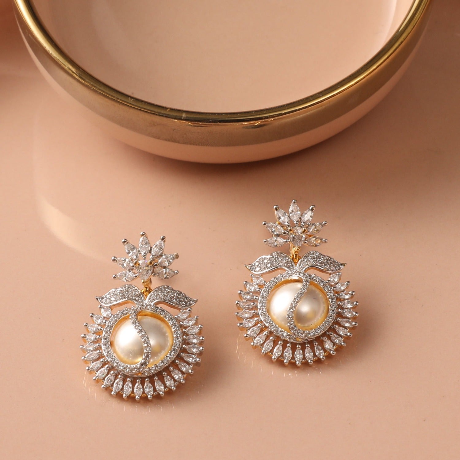 Vintage Diamond & Pearl Stud Earrings, by Tiffany & Co. – Jewels by Grace